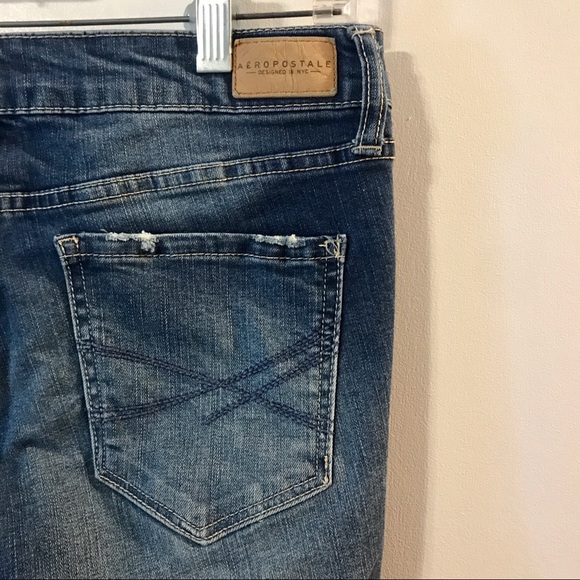 AEROPOSTALE Distressed Skinny Jeggings - Picture 4 of 5